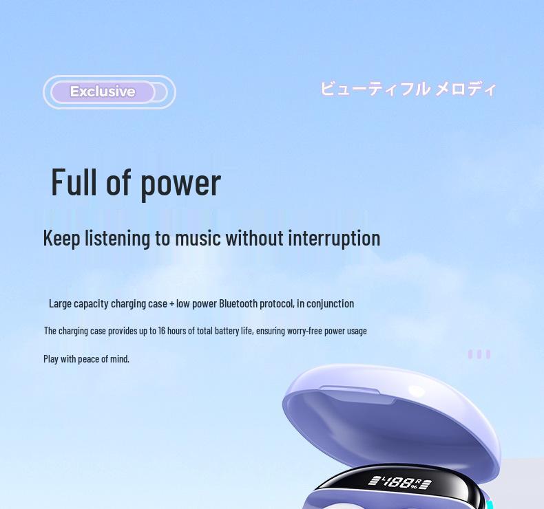 M13 True Wireless Bluetooth Headphones: Transparent In-Ear Design, Smart Display, Noise Cancelling, Long Battery Life.
