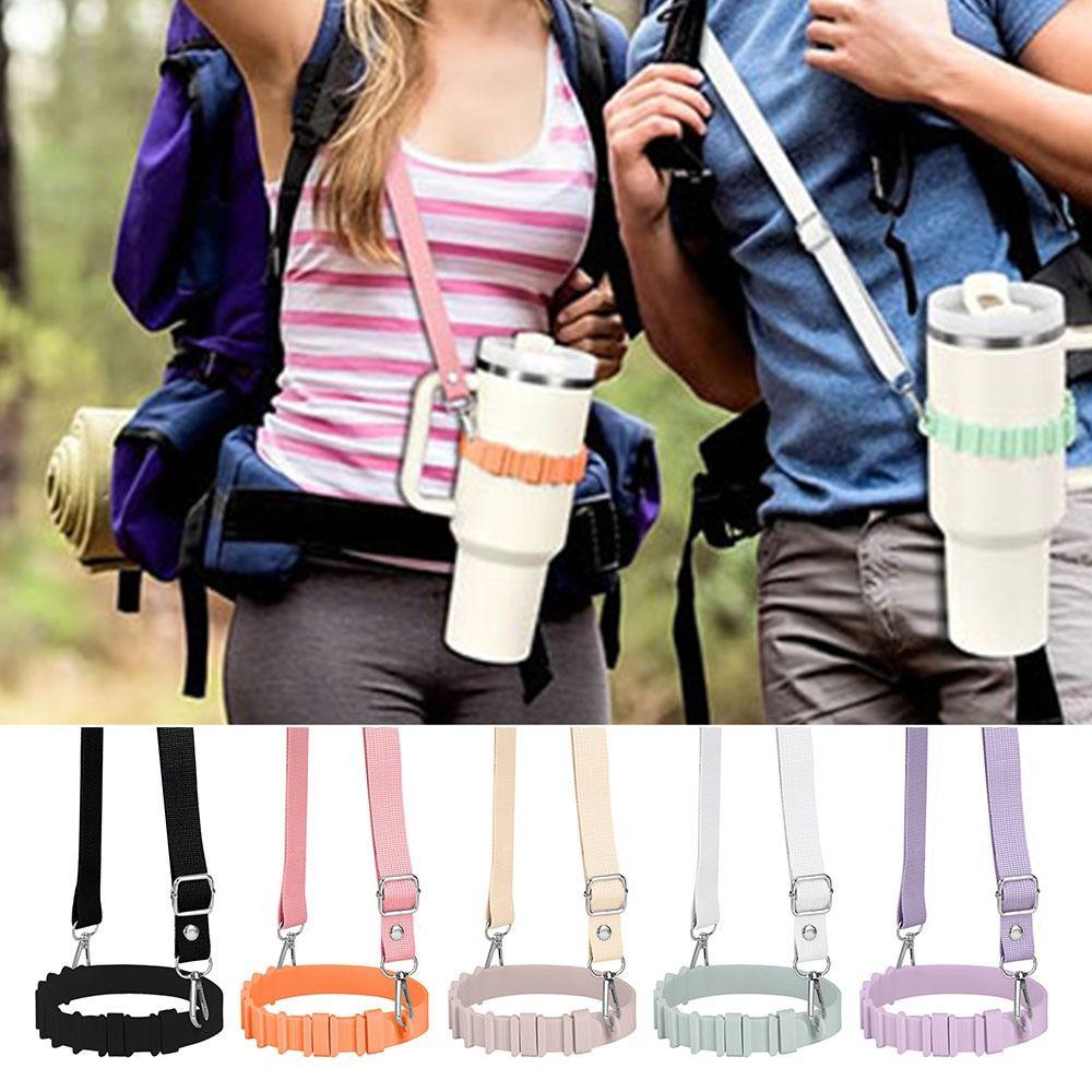 Adjustable Water Bottle Holder Universal Silicone Cup Holder Portable Carrying Straps  Travel