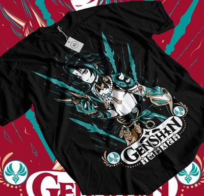 Xiao Genshin Impact T-shirt Anime Manga Shirt T-shirt S M L XL 2XL 3XL 4XL 5XL Unisex T-Shirt