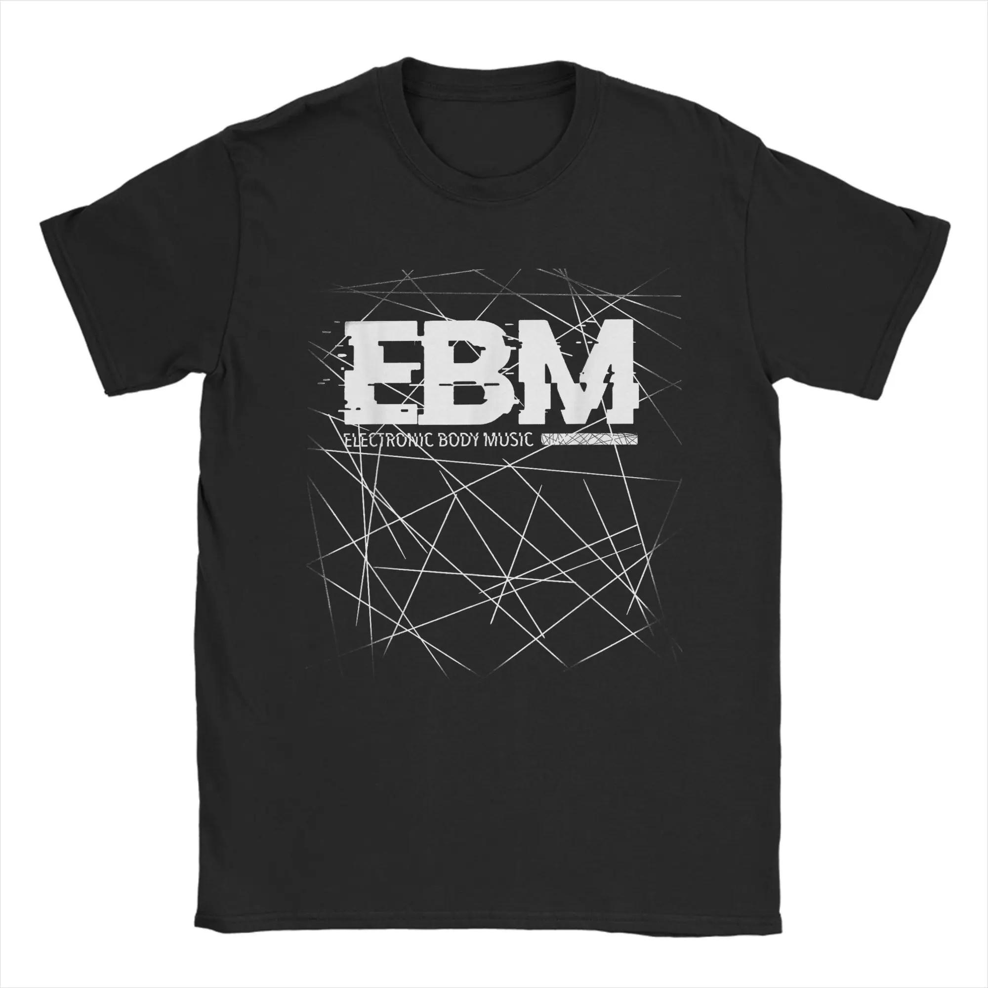 

EBM Electronic Body Music Men s T Shirts Industrial Dance Vintage Tee Short Sleeve Crew Neck T-Shirt 100% Cotton Plus Size merch S