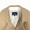 Made in Japan Leminor Wool P-Coat 38 M Women Beige Double Breasted(USED)