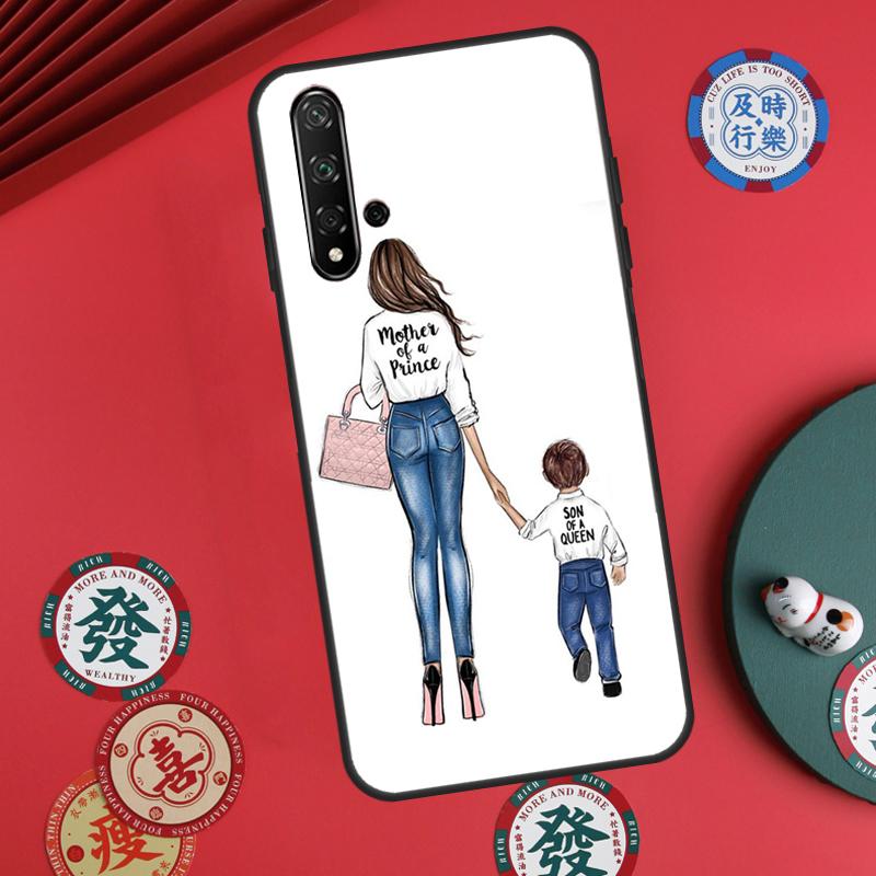 Super Mom Baby Girl Son Daughter For Huawei Nova 11i 8i 12i 12s 9 10 SE Y60 Y70 Y90 Y72 Y73 Y61 Y91 P60 Pro P30 P40 Lite Case