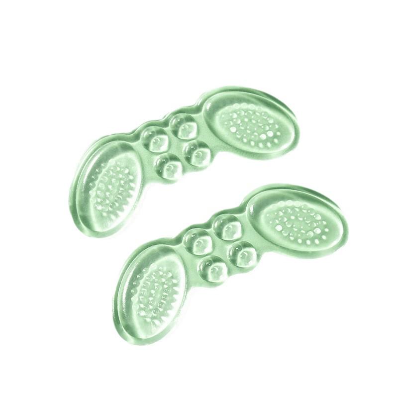 Silicone Anti-Slip Transparent Heel Pads: Comfortable, Non-Adhesive, and Shoe-Safe Half Insoles.