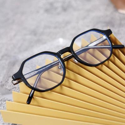 LOOKING4U The Classic 9035R Blue Light Blocking Glasses Frame Black