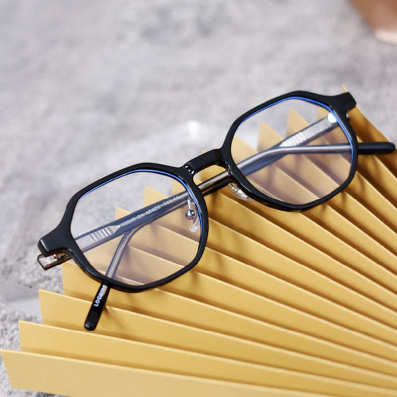 

LOOKING4U The Classic 9035R Blue Light Blocking Glasses Frame Black BLACK