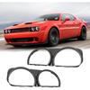 Headlight Lamp Bezel Trim Fits for 2015-2021 Challenger 68259052AB, 68259053AB, CH2511101, CH2510101 Left and Right Side