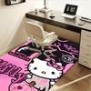 1pc Sanrio Hello Kitty Mermaid Printed Office Carpet Rectangle Rug Under The Table,Perfect Room Decor for Living Room, Bedroom, Kitchen, Non-slip Floo