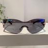 Y2K Rimless Sunglasses Luxury Brand Designer Vintage Pentagram Sun Glasses Punk Hip Hop Pink Sexy Ladies