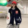 Men's and Women's Baseball-style Loose-fitting Pilot Jacket Coats for Autumn and Winter