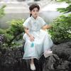 Boys' Qingluan Embroidered Short-Sleeve Hanfu Set (Top Only)