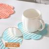 1pc Heat-Resistant Pads Color-Changing When Heated Soft Rubber Pot Holders Burn-Proof Kitchen Household High-Temperature Pads