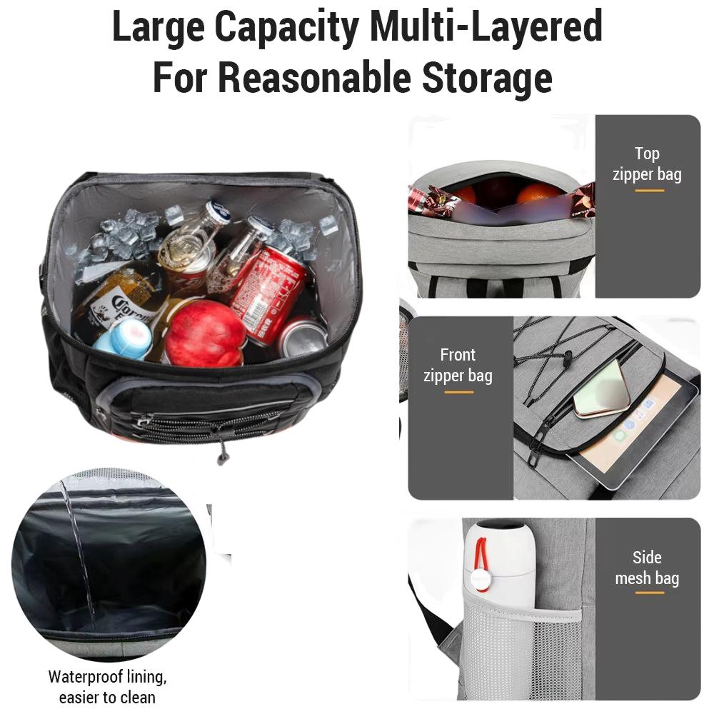 Backpack Cooler Waterproof Cooler Backpack Lightweight Insulated Cooler Bag for Men Women for Picnic Camping Hiking Shopping