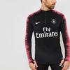 Nike Paris Saint-Germain Half-Zip Football Jacket, 18-19 Season Men Jacket Black Pink 894192-011