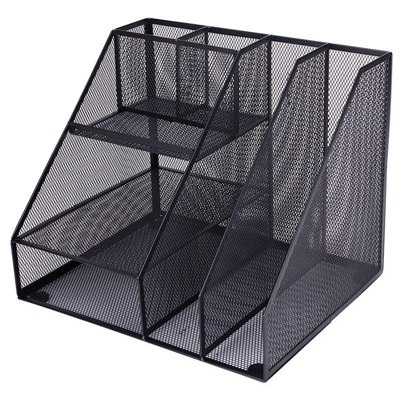 Deli 9832 Multi-layer Metal Desktop File Organizer