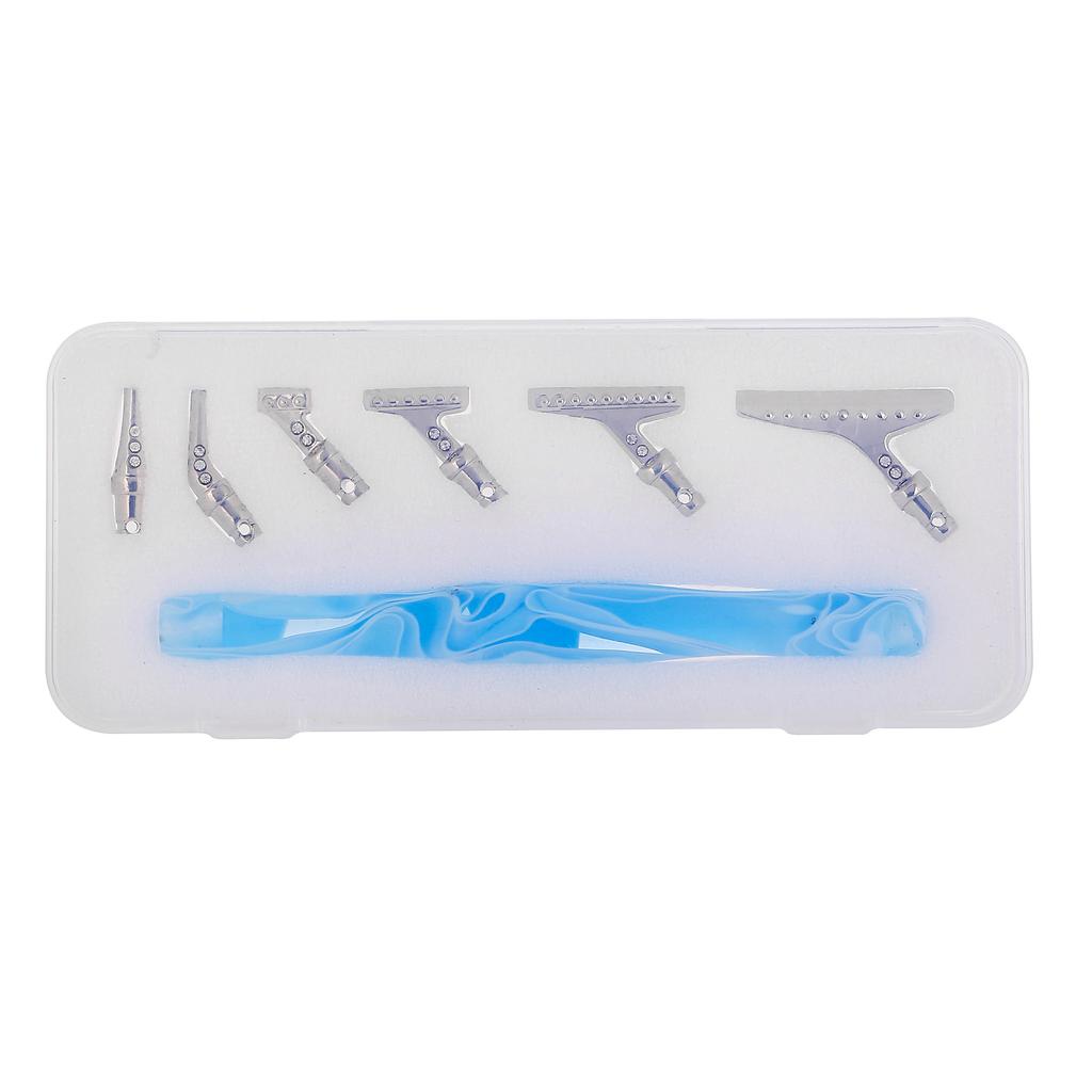 7Pcs Resin Diamond Painting Pen Eco-friendly Alloy Replacement Pen Heads Multi Placers Point Drill Pens DIY Craft Nail Art Tool