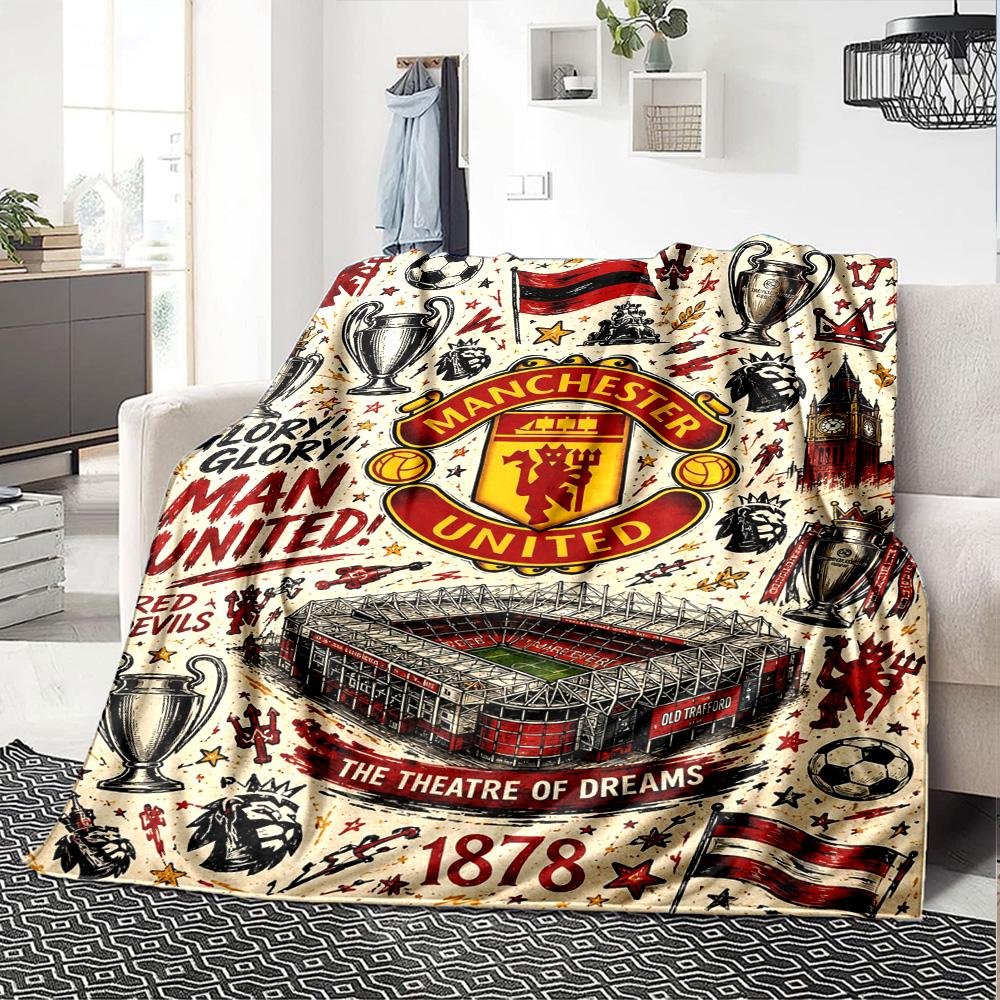 Manchester Blanket Soft Warm Cozy Suitable for Chair Office Chair Bedding Four Seasons Multipurpose Modern Perfect Gift for Relatives and Friends