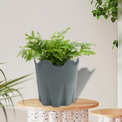 Saksı Drenaj Deliği Tasarımı Solmaya Dayanıklı Pürüzsüz Kenar Geniş Uygulama Parlak Renk Koku Yok Kapalı Açık Silikon Çiçek Ekici Ev Gereçleri