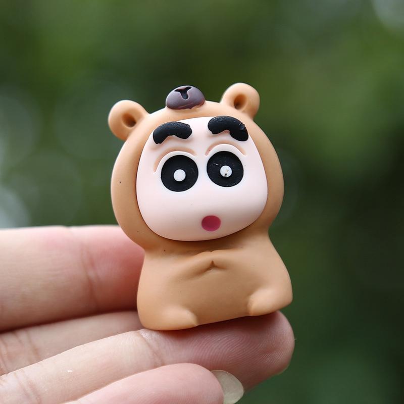Cartoon Shinchan Capybara Animal Model Kids Toy For Visual Development Play And