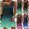 Fashion Summer Spring Sleeveless O-Neck Casual Dresses Unique Design