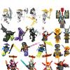 Ninja Anime Characters Mini Figure Building Block Toys Doll Model Figures Kids Boy Birthday Gifts Snake Monster Fighting Model