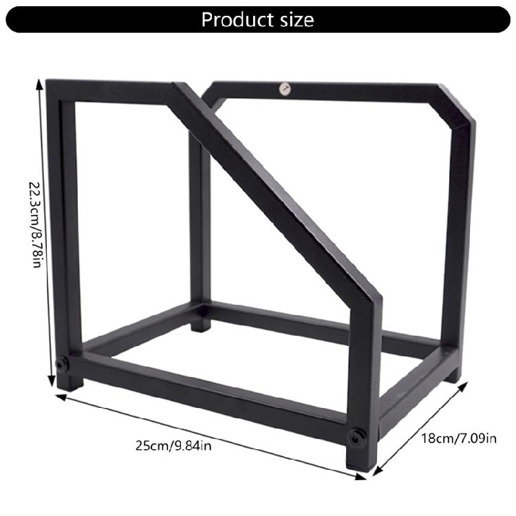 Contemporary Album Storage Unit Metal Frame Multi Degree Organization Structure Dust Resistant Easy Clean Outside