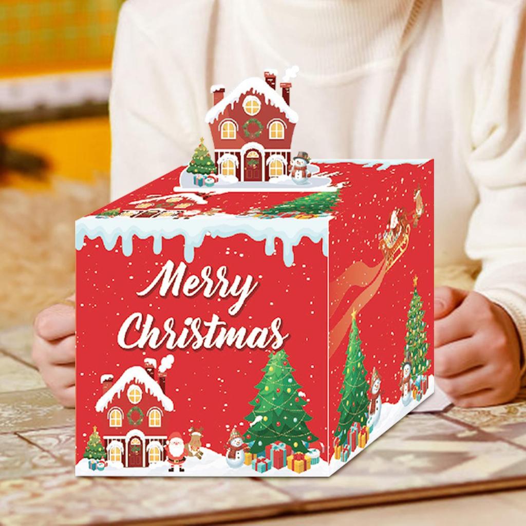 Money Pull Box For Cash Interactive Holiday Supplies With 30 Bags Christmas Cash Box For Halloween New Year Holiday Wedding
