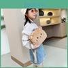 Fashion Cat Cartoon Children Shoulder Crossbody Bag With Soft Plush Gift Kids