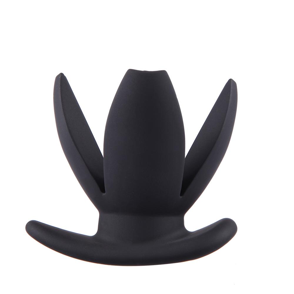 Silicone Anus Expander Butt Plug Hollow Out Anal Peeping Tools Adult Sex
