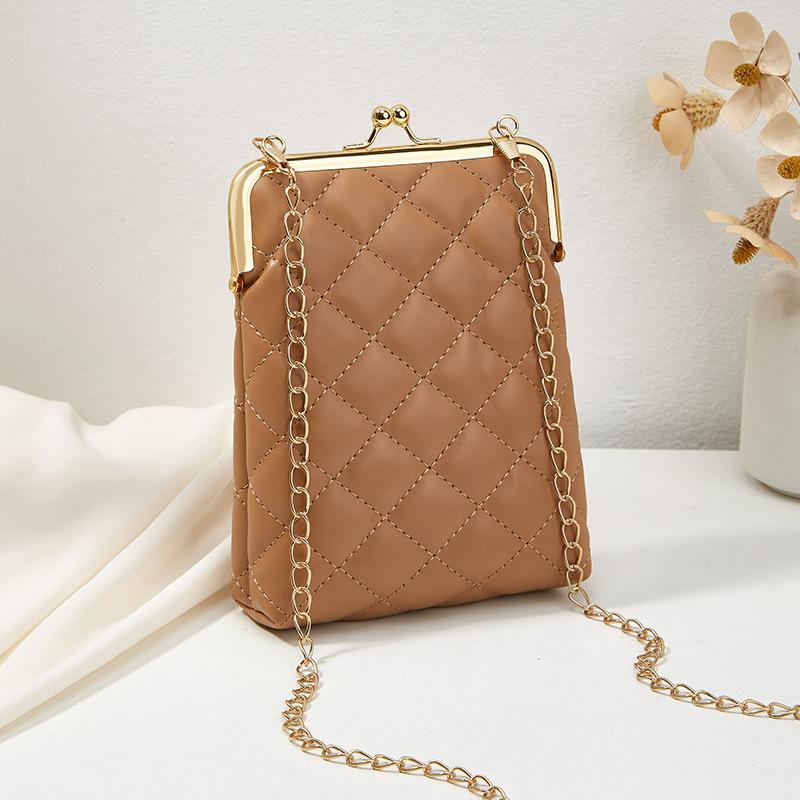 Autumn new women's fashion mobile phone bag casual diamond shoulder bag crossbody wallet one piece