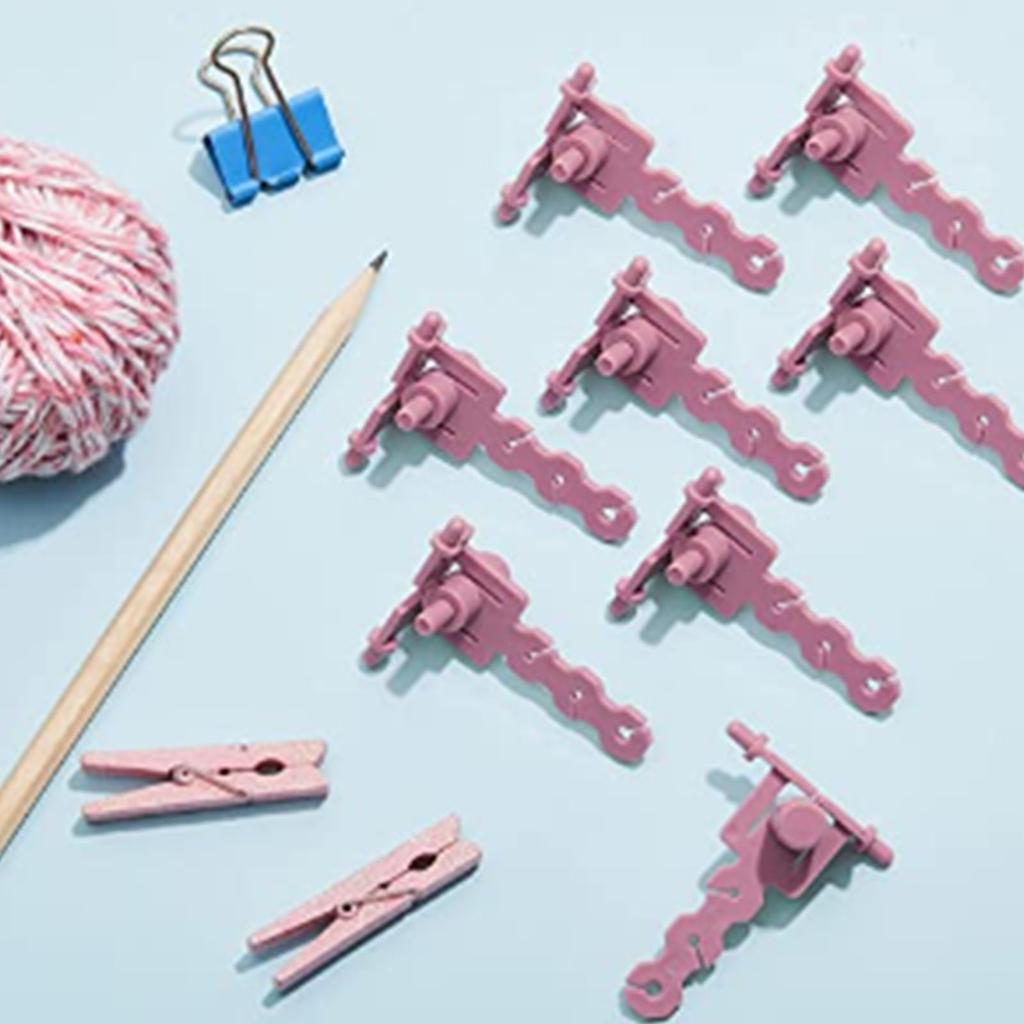 Plastic Knitting Machine Thread Stand Pink Knitting Machine Accessory Hand Crank Knitting Machine
