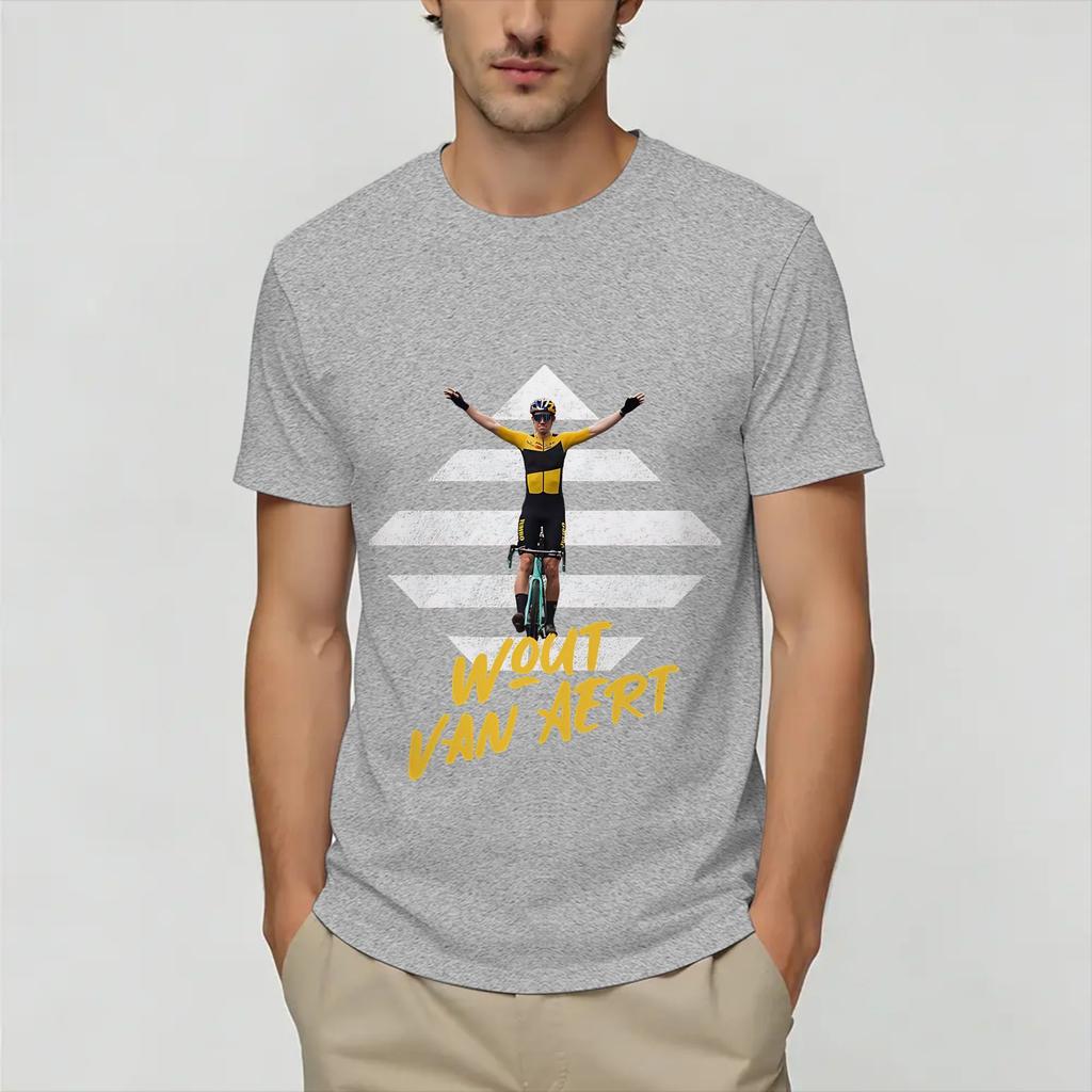 Wout Van Aert T Shirt Summer Pure Cotton Tshirts For Unisexs Leisure Design Tshirt Short Sleeve Y2k Casual Top Tees