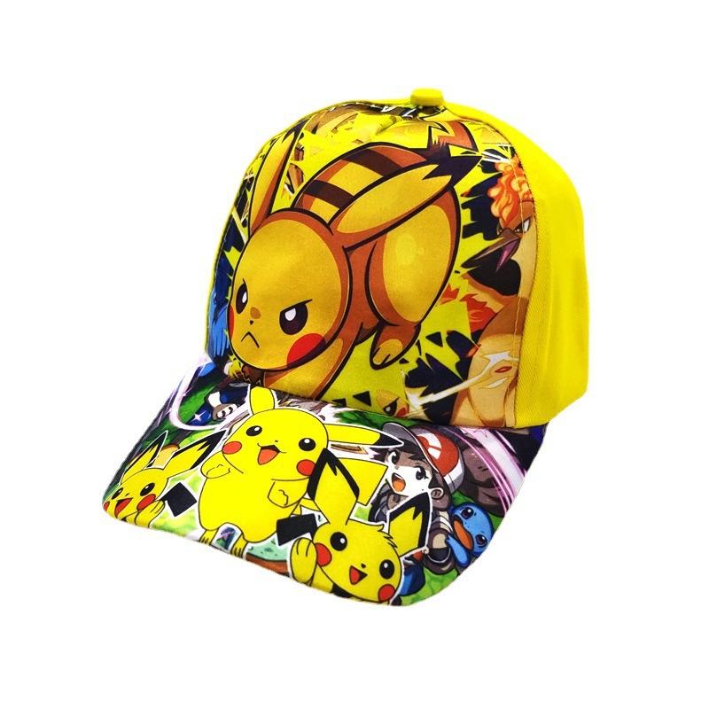 Cartoon  Baseball Cap Pikachu Hat Adjustable  Cosplay Hip Hop kids Girls Boys Anime Figure Toys children Gifts