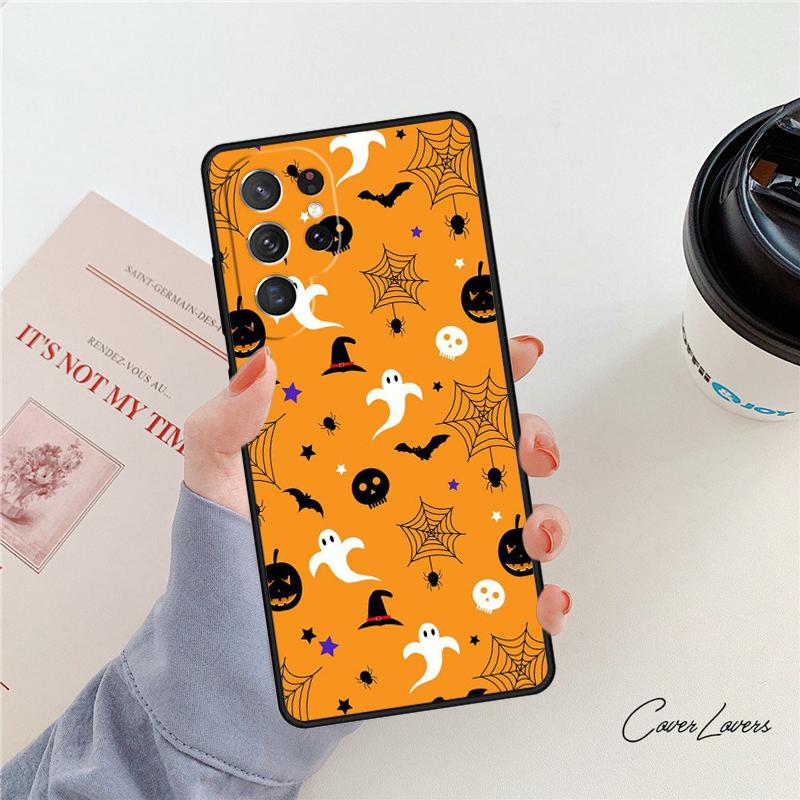 Halloween Phone Case For Samsung Galaxy S24 S25 S23 S22 Ultra Note 10 20 Plus S20 S21 FE Cover