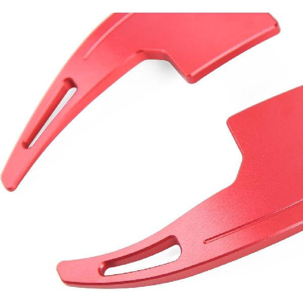 Voodonala Red Steering Wheel Shift Paddle Shifter Trim Cover for Ford Mustang 2015+(2pcs/set)