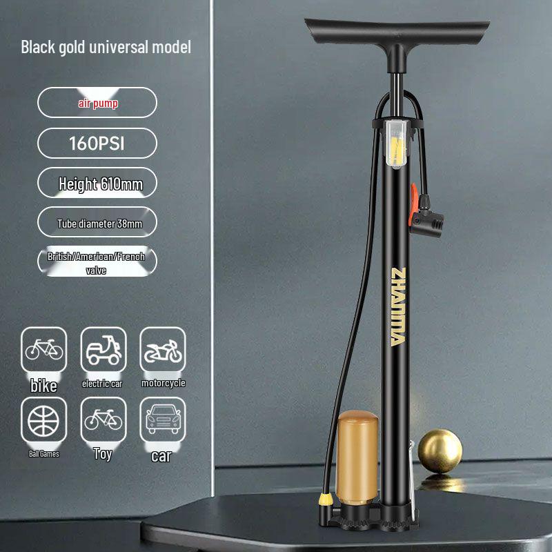 Univerzální vysokotlaká vzduchová pumpa na kola, auta, motocykly a sportovní vybavení
