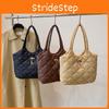 Modern Women's Quilted Nylon Tote Bag With Soft Structure For Daily Wear
