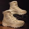 Plus Size Men's High-Top Wear-Resistant Non-Slip Hiking Boots for Outdoor Trekking and Off-Road Combat
