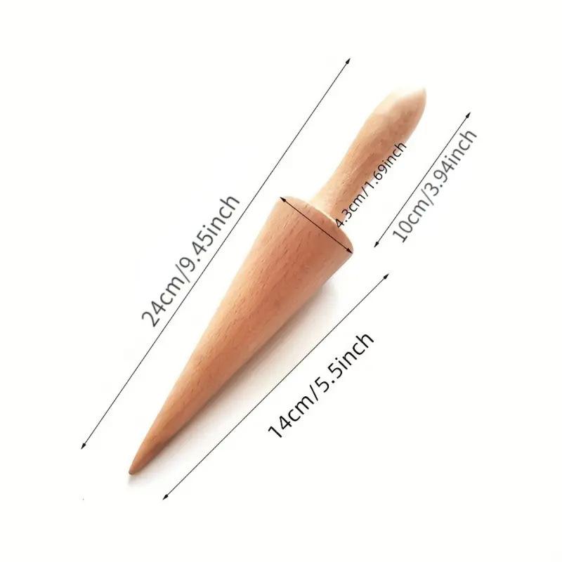

1pc Wooden Ice Cream Cone Mold DIY Kitchen Tool For Waffle Cake Cone Croissant Making Kitchen Tool Gadgets