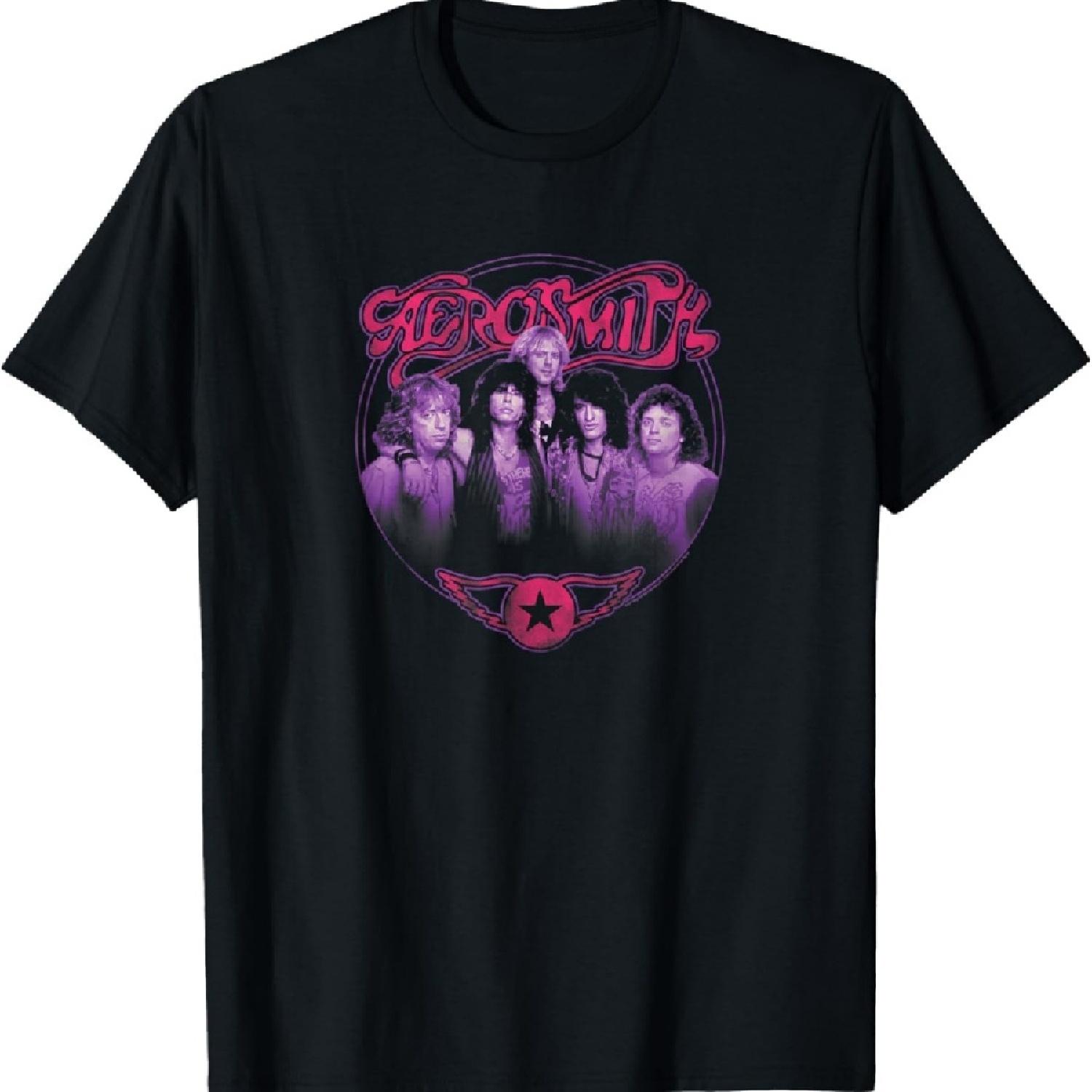 

Aerosmith Men s Classic Fit Black Short Sleeve Graphic T-Shirt XXXXXL