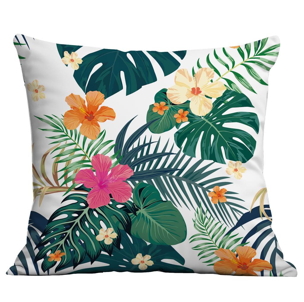 Νέα Πράσινα Φυτά, Τροπικά Φυτά, Μαξιλάρι Τυπωμένο Υψηλής Ευκρίνειας, Κάλυμμα Μαξιλαριού Καναπέ Σπιτιού