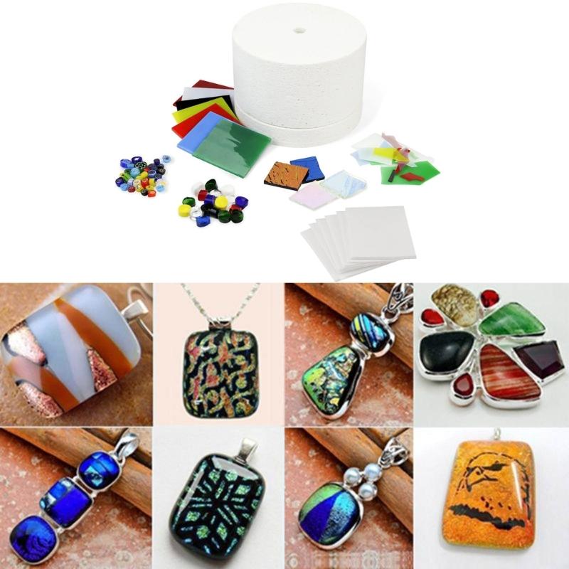 Jewelry Making Set Microwave Kiln Mold Glass Crafting Set Glass Fusing Kiln Microwave Kiln Set Suitable for Glass Fusing