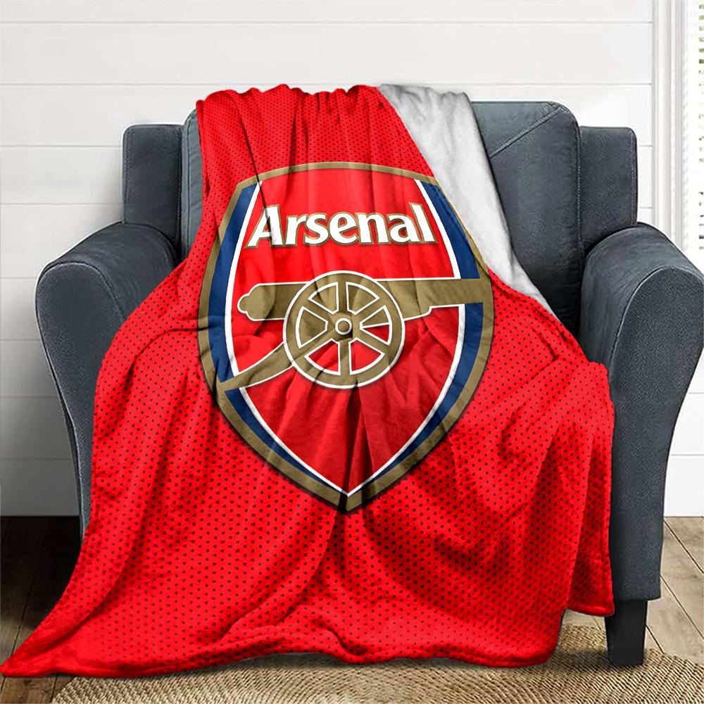 1pc A-Arsenal Blanket, Gift, for Men and Women, Soft Blanket, Good for Sofa Bed Couch Travel, Lightweight Flannel Blanket