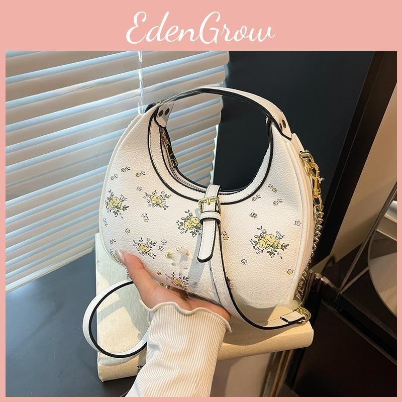 Shoulder Crossbody Fashion Bag With Cherry Print And Chain Design Daily For