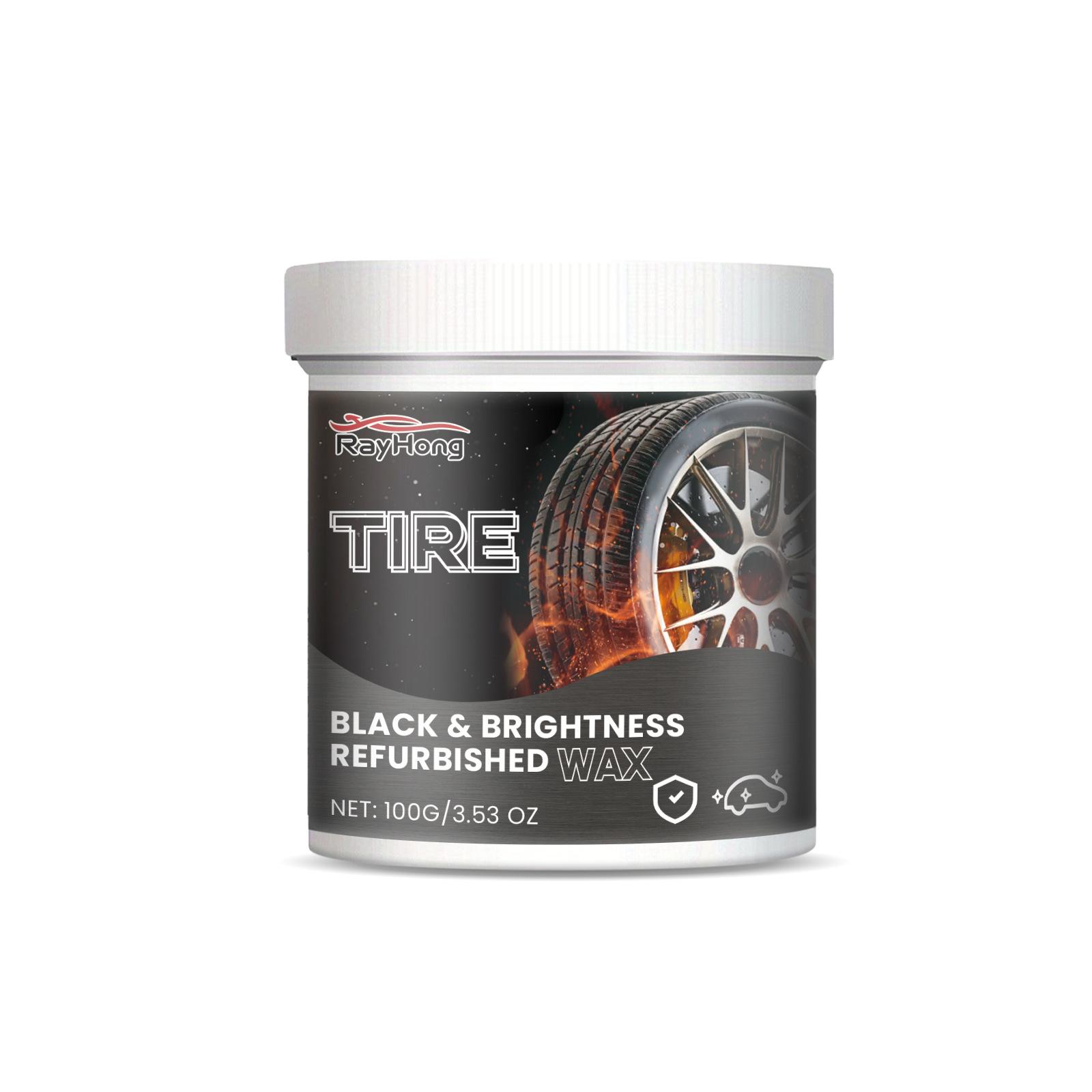 

Крем для ухода за автомобильными шинами Rayhong, очистка колес от ржавчины и удаление пятен, восстановление, новое осветляющее и полирующее покрытие для шин 100g