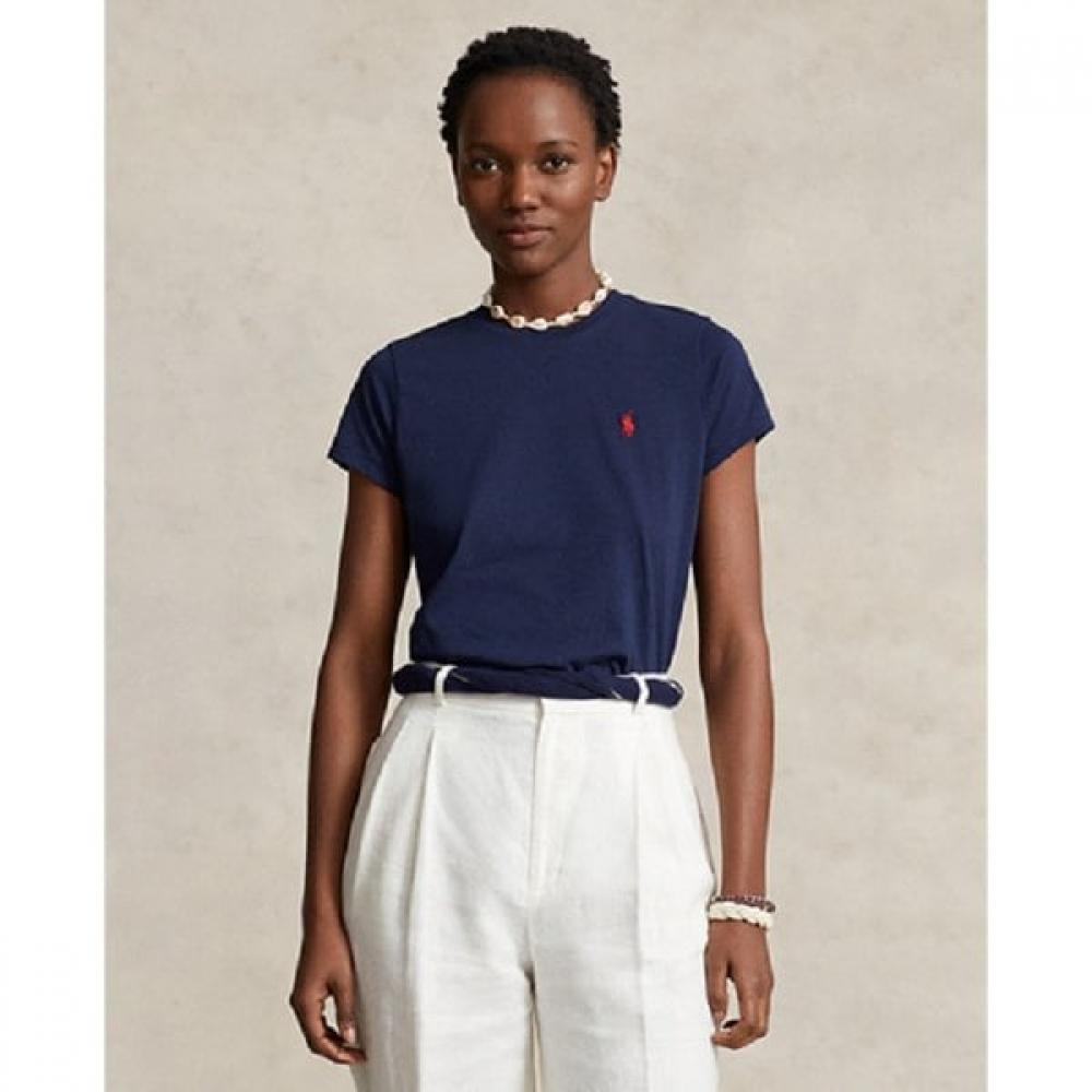 Polo Ralph Lauren Women Cotton Jersey Crewneck Tee  Wmpoknincu20702410 XS