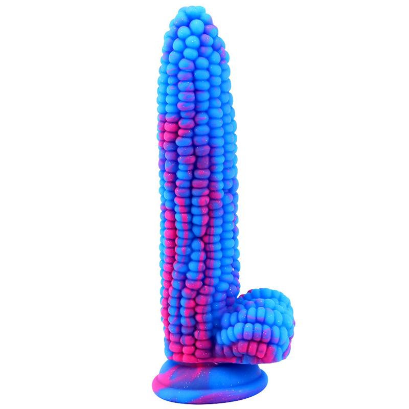 Female Corn on The Cob Silicone Penis Anal Plug Penis Simulation Big Dildo Adult Products