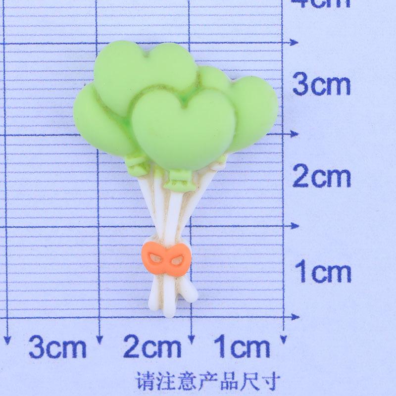 6 Pcs New Kawaii Cartoon Colored Balloons Series Resin Scrapbook Diy Decorative Hair Clip, Pendant Jewelry Parts A96