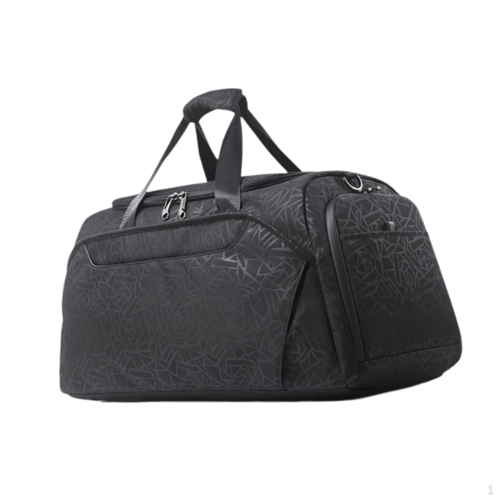 

Спортивная сумка для мужчин и взрослых, дорожная спортивная сумка для выходных, тренировок и спорта Black Print