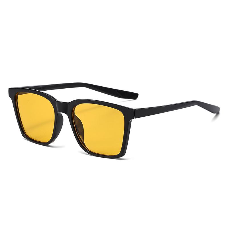New Korean Style Retro Square Frame Sunglasses: Casual Beach & Driving Fashion