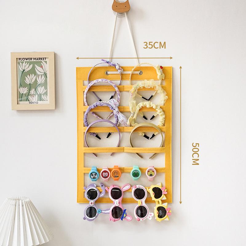 Hair Bows Organizer Large Capacity Headband Holder Wall Hanging Hair Clip Storage Hanger Space Saving Hair Girls Room Wall Decor